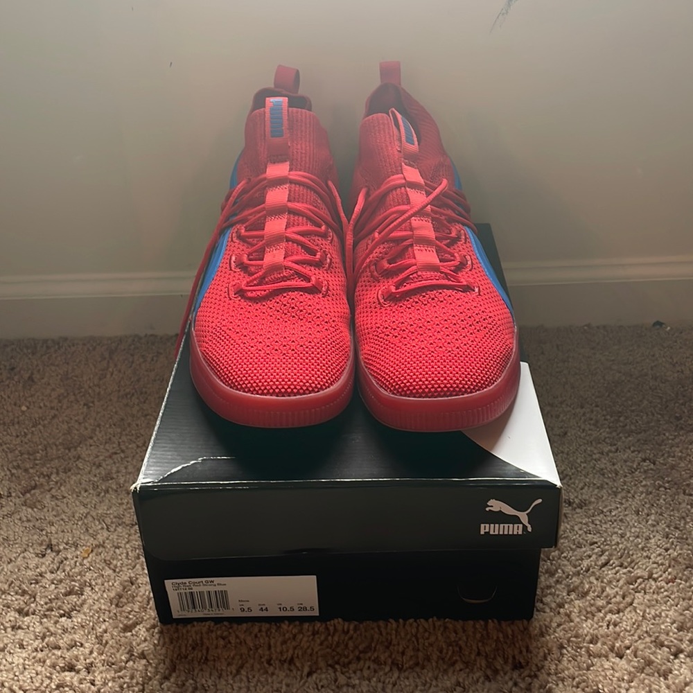 Puma Clyde Court GW. 8.5/10. Only worn indoor basketball 3 times.